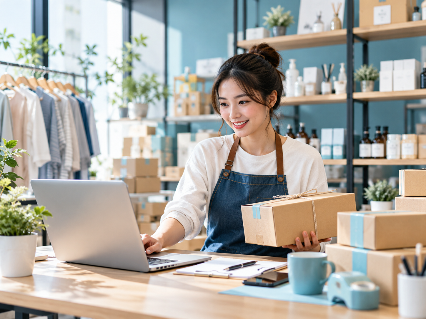 Taiwan e-commerce business packaging online orders